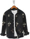 Casual Shirt- Black Skin Flower Print