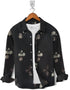 Casual Shirt- Black Skin Flower Print