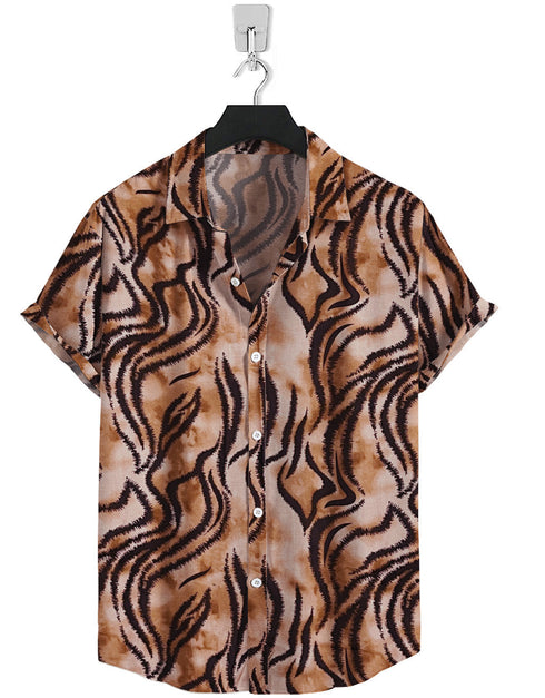 Short Sleeve-Brown Tiger
