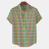 Short Sleeve-Cotton Green Yellow Check