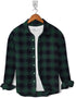 Casual Shirt-Green Black Check Print