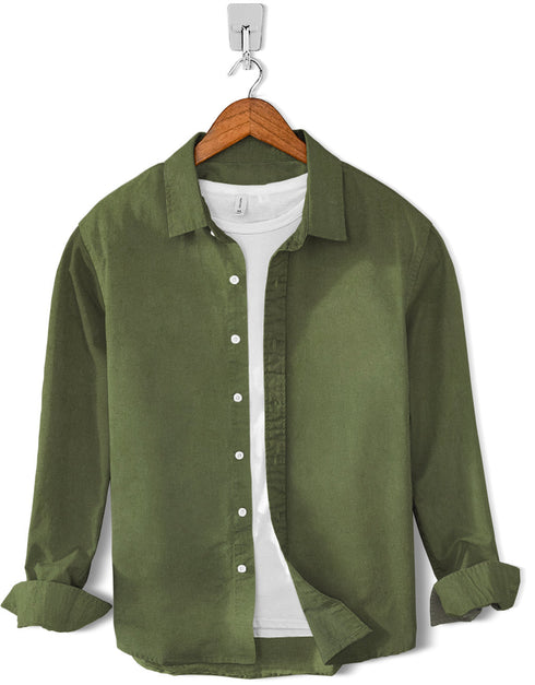Casual Shirt-Chambray Commando Green