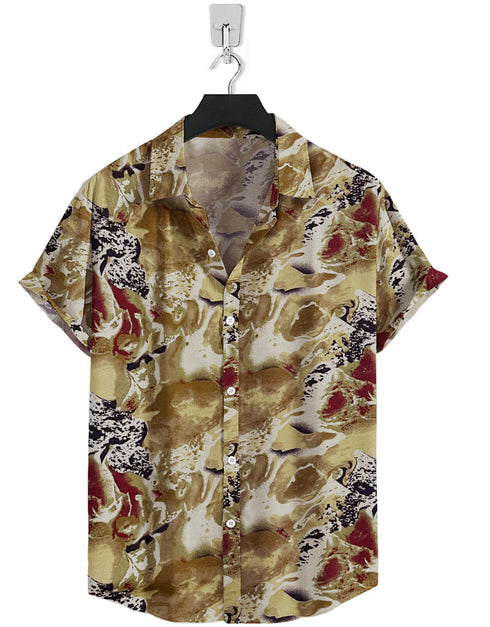 Short Sleeve-Green Graffiti Print