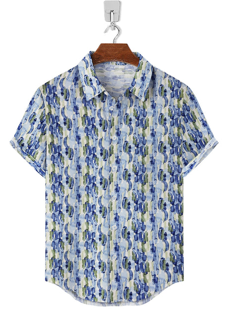 Half Sleeve- Linen Sky Mix Texture