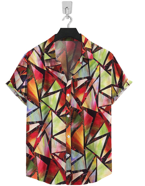 Short Sleeve-Prism Print
