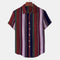 Short Sleeve-Cotton Red Multi Lining