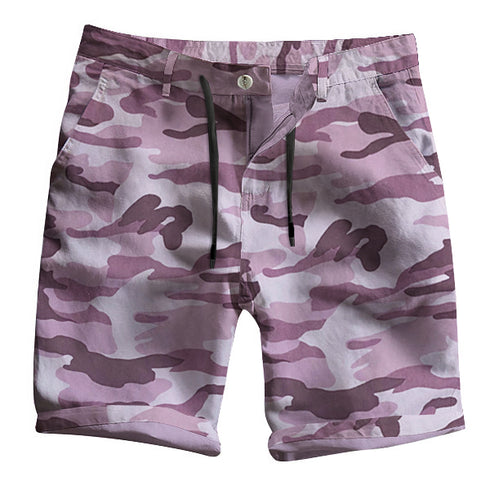 Casual Shorts – Pink Camou Print