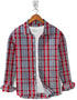 Casual Shirt- Grey Red Line Check