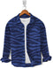 Casual Shirt- Royal Blue Leopard Print