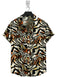 Short Sleeve-Orange Black Tiger Print