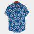 Short Sleeve-Linen Zinc White Flower