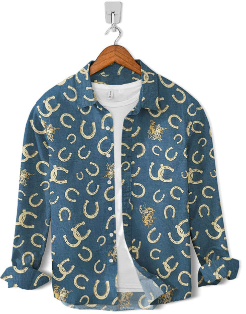 Casual Shirt- Zinc Hoof Print