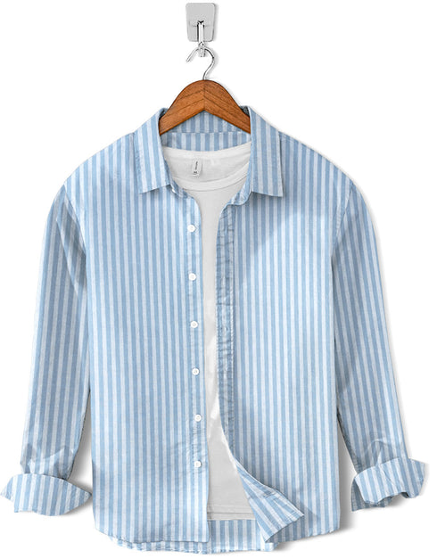 Casual Shirt- Aqua Mist Lining