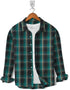 Casual Shirt- Black Green Check