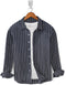Casual Shirt- Charcoal Grey Strip