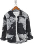 Casual Shirt- Black Map Print