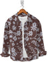 Casual Shirt-Chocolate Flower
