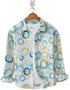 Casual Shirt- Green Circle Print
