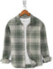 Casual Shirt- Flannel Creamy Olive Check