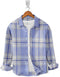 Casual Shirt- Flannel Aqua Check