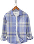 Casual Shirt- Flannel Aqua Check