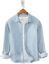 Casual Shirt-Cotton Aqua Ice