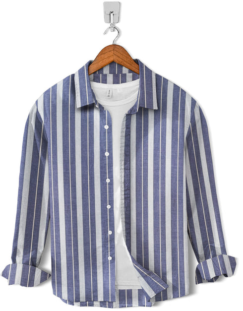Casual Shirt- Denim Silver Lining