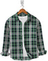 Casual Shirt- Twill Green Blue Check
