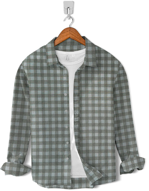Casual Shirt-Matt Green Check