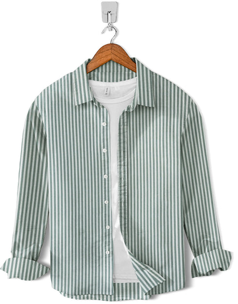 Casual Shirt- Green Mist Lining