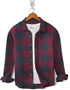 Casual Shirt- Flannel Maroon Charcoal Check