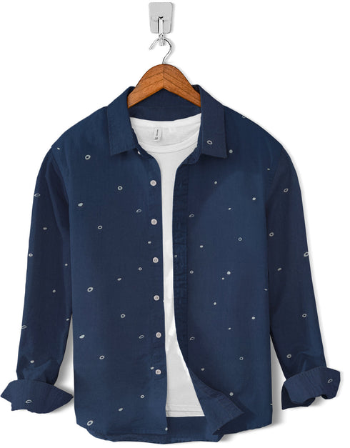 Casual Shirt-Micro Pattern Print