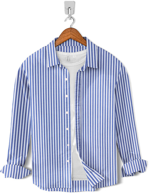 Casual Shirt- Navy Mist Lining