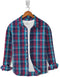 Casual Shirt- Navy Red Zinc Check