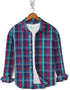 Casual Shirt- Navy Red Zinc Check