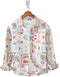 Casual Shirt- Orange Block Square Print
