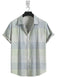 Short Sleeve-Parrot Green Check