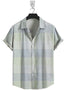 Short Sleeve-Parrot Green Check