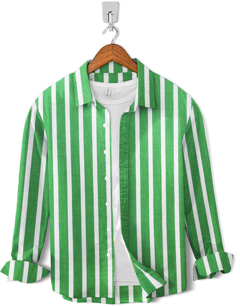 Casual Shirt- Parrot White Linig