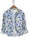Casual Shirt- Linen Sky Purple Mix Flower