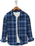 Casual Shirt- Flannel Royal Skin Line Check