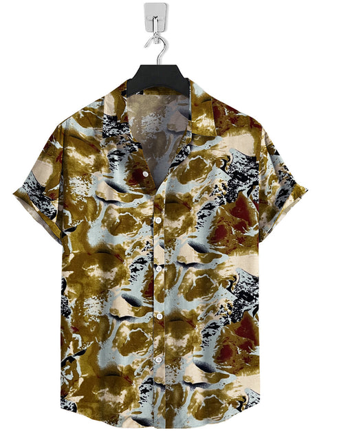 Short Sleeve-Sky Mix Graffiti Print