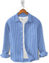 Casual Shirt-Uniform sky stripe