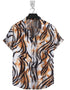 Short Sleeve-Skin Black Tiger Print