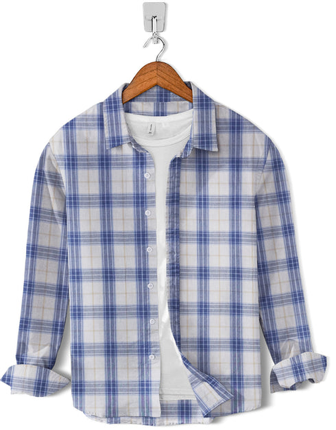 Casual Shirt- White Denim Check