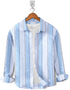 Casual Shirt-Sky Stripe on White