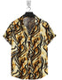 Short Sleeve-Yellow Tiger Print