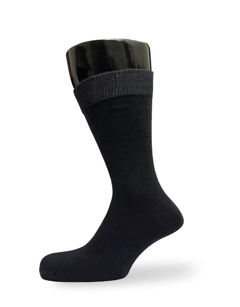 Men's Cotton Socks-Jet Black