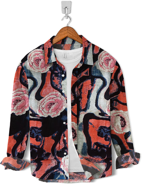 Linen-Floral Track Print