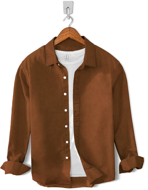 Solid Plain-Cotton Camel